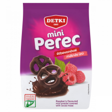  Detki málnás ízű mini perec étbevonóval 160 g csokoládé és édesség