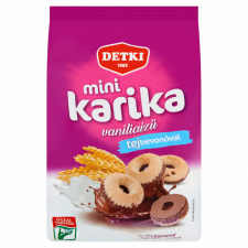 Detki Mini Karika vaníliaízű teasütemény tejbevonóval félig mártva 150 g csokoládé és édesség