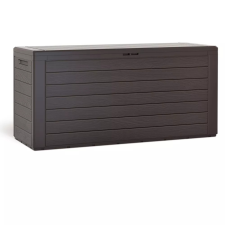 Deuba Woody kerti tárolóláda barna fahatású 300l 120x46x57cm 108492 kerti tárolás