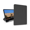 Devia Apple iPad Pro 12.9 (2020/2021/2022) tablet tok (Smart Case) on/off funkcióval, Apple Pencil tartóval, mágneses töltővel - Devia Leather Case With Pencil Slot -fekete