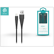 Devia Apple iPhone 5/5S/5C/SE/iPad 4/iPad Mini USB töltő- és adatkábel 1,5 m-es vezetékkel - Devia Fish1 Flexible Lightning USB 2.4 - black audió/videó kellék, kábel és adapter