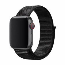 Devia Apple iWatch Devia Delux Sport 3 42/44mm óraszíj - Fekete okosóra kellék