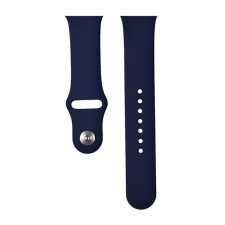 Devia Apple Watch 1-6, SE (42 / 44 mm) / Watch 7-8 (45 mm) / Watch Ultra (49 mm), szilikon pótszíj, állítható, Devia Delux Sport, kék okosóra kellék
