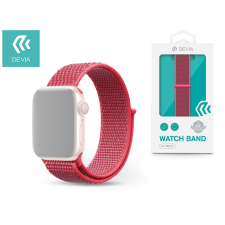 Devia Apple Watch lyukacsos sport szíj - Devia Deluxe Series Sport3 Band - 42/44 mm - hibiscus (ST326288) okosóra kellék