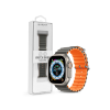 Devia Apple Watch szilikon sport szíj - Deluxe Series Sport6 Silicone Two-tone Watch Band - 38/40/41 mm - szürke/sárga