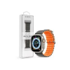 Devia APPLE WATCH SZILIKON SPORT SZÍJ - DELUXE SERIES SPORT6 SILICONE TWO-TONE WATCH BAND - 42/44/45/49 MM (szürke-narancssárga) (ST381669)