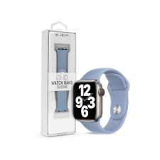 Devia Apple Watch szilikon sport szíj - Devia Silicone Deluxe Series Sport Watch Band - 42/44/45/49 mm - fog blue (ST364532) okosóra kellék