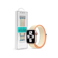 Devia apple watch szövet sport szíj - nylon woven deluxe series sport3 watch loop - 42/44/45/49 mm - cream white st364648 okosóra kellék
