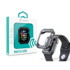 Devia Apple Watch ütésálló védőtok - Devia Sport Series Shockproof Case For iWatch  - 45 mm - black/transparent (ST366802)