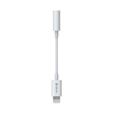 Devia audió adapter kábel (3.5mm jack aljzat - lightning, 12cm) fehér ec090 kábel és adapter