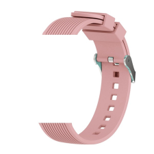 Devia deluxe sport pótszíj (univerzális, 22mm, szilikon, állítható, csíkos) rózsaszín gp-125973 okosóra kellék