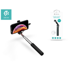 Devia Devia Selfie Holder szelfi bot exponáló gombbal, Lightning csatlakozóval - Devia Leisure Series Selfie-Stick - black tok és táska