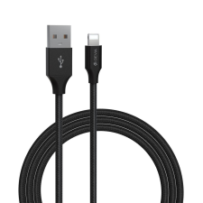 Devia EC404 USB-A - Lightning töltőkábel 1m fekete kábel és adapter