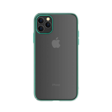 Devia Glimmer iPhone 11 Pro Max (6,5&quot;) átlátszó kemény hátlap tok zöld kerettel tok és táska