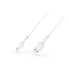 Devia Kintone Cable V2 Series USB - Lightning adat- és töltőkábel fehér 1m, 5V/2.1A, ECO csomagolás (ST348594) (ST348594) kábel és adapter