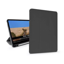 Devia Leather Apple iPad 10.2 (2019/2020/2021) tablet védőtok on/off funkcióval, érintőtoll tartóval fekete (ST334061) tablet tok