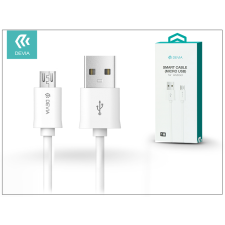 Devia Smart Cable USB - micro USB adat- és töltőkábel 1 m - Fehér (ST991364) kábel és adapter