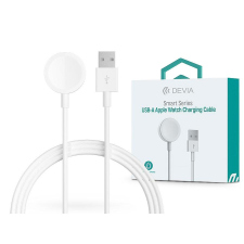 Devia Smart Series mágneses töltőkábel Apple Watch-hoz + USB-A kábel - fehér okosóra kellék