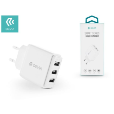 Devia ST320460 Smart 3,4A 3xUSB hálózati töltő fehér (ST320460) mobiltelefon kellék