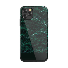Devia Telefontok, iPhone 11 Pro hátlaptok, márvány mintás, zöld, Devia Marble tok és táska