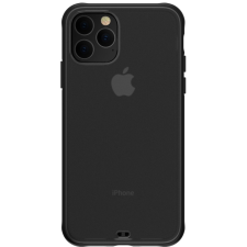 Devia Telefontok, iPhone 11 Pro Max hátlaptok, fekete kerettel, átlátszó, Devia Soft Elegant tok és táska