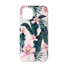 Devia Telefontok, iPhone 11 Pro Max hátlaptok, virág mintás, rózsaszín, Devia Perfume Lily tok és táska