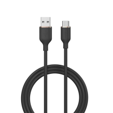 Devia USB töltő- és adatkábel, USB Type-C, 120 cm, 2400 mA, gyorstöltés, Devia Jelly, EC629, fekete (RS149479) kábel és adapter
