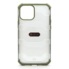 Devia Vanguard iPhone 12 Mini (5,4&quot;) ütésálló átlátszó hátlap tok zöld kerettel tok és táska