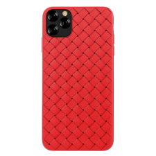 Devia Woven iPhone 11 Pro (5,8") piros szilikon hátlap tok tok és táska