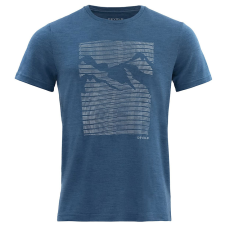 Devold Havtaka Merino 150 Tee Man blue melange (L) férfi póló