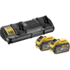 Dewalt DCB132X2 18/54V Akkumulátor és Töltő Készlet 9/3Ah