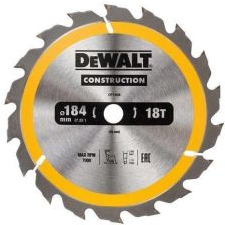 Dewalt fafűrésztárcsa 184mm 16mm 30z DT1940 (DT1940-QZ) fűrészlap