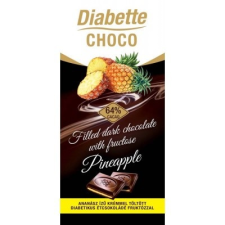 Diabette töltött étcsokoládé ananász 80 g csokoládé és édesség