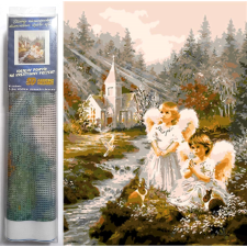 Diamantfestés Angyalkák 30x40cm kreatív és készségfejlesztő