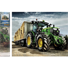  Diamantfestés John Deere Traktor 30x40cm kreatív és készségfejlesztő