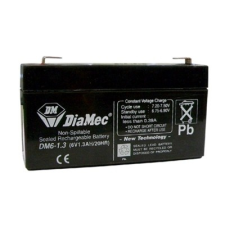 DIAMEC DM6-1.3 akkumulátor biztonságtechnikai rendszerekhez és elektromos játékokhoz biztonságtechnikai eszköz