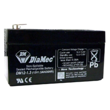 DIAMEC zselés akkumulátor 12V 1.3Ah DM12-1.3 autó akkumulátor