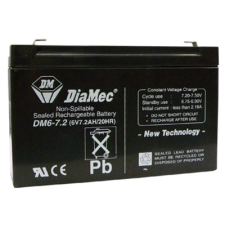 DIAMEC zselés akkumulátor 6V 7Ah DM6-7.2 autó akkumulátor