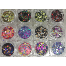 Diamond Nails Rainbow konfetti szett 12db körömdíszítő