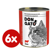 Dibaq DON GATO macskakonzerv, marha, 6x850 g macskaeledel