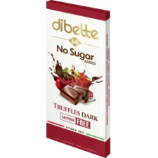 Dibette Alkoholos Meggyes Trüffel Ízű Krémmel Töltött Étcsokoládé Édesítőszerrel 80g diabetikus termék