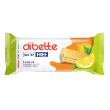  Dibette citrom ízű krémmel töltött mártatlan ostya, fruktózzal gluténmentes 50 g reform élelmiszer