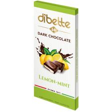 Dibette Dibette citrom-menta ízű krémmel töltött étcsokoládé fruktózzal 80 g reform élelmiszer