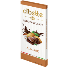  Dibette mandula ízű krémmel töltött étcsokoládé fruktózzal 80g diabetikus termék