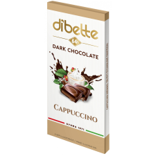 Dibette Nas cappuccino ízű krémmel töltött étcsokoládé édesítőszerekkel 80g diabetikus termék
