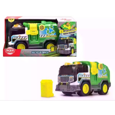 Dickie : Recycle Truck Szelektív kukásautó fény- és hanghatásokkal, 30 cm - Zöld-sárga autópálya és játékautó