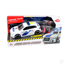 Dickie Toys : Audi RS3 rendőrségi autó - 15 cm autópálya és játékautó