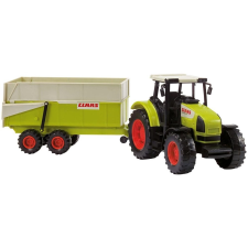 Dickie Toys Claas Ares traktor pótkocsival - Zöld (203739000) autópálya és játékautó