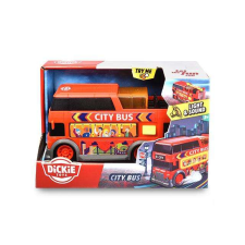 Dickie Toys Emeletes busz 15cm-es fénnyel és hanggal - Dickie Toys autópálya és játékautó