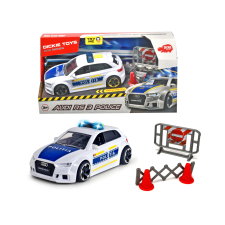 Dickie Toys Román Audi RS3 - Rendőrautó autópálya és játékautó